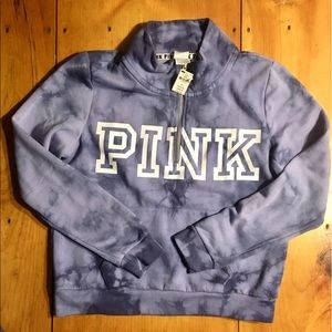 VS PINK 1/4 zip pullover